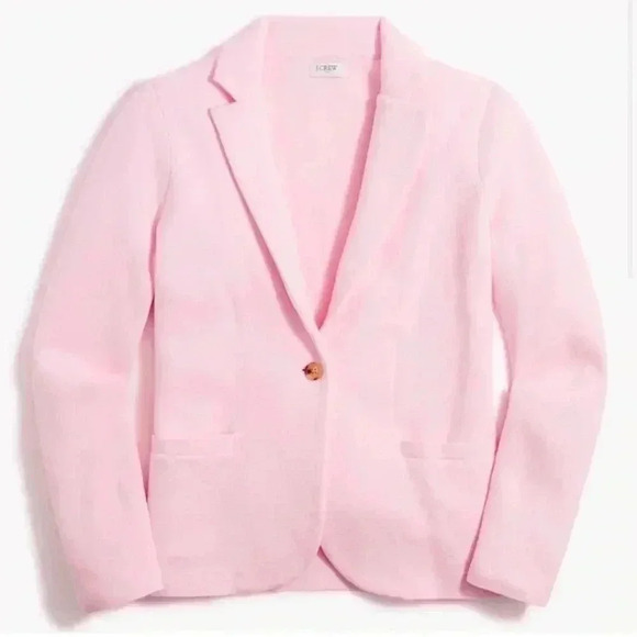 J. Crew Schoolboy Soft Pink Sweater Blazer Size Petite Small - Picture 10 of 10